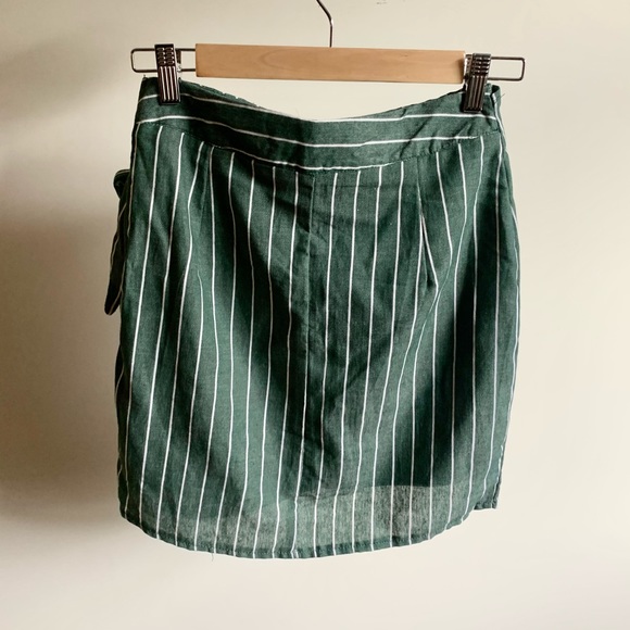ally Teal Striped Tie Skirt - Picture 4 of 4